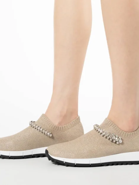 Jimmy Choo Beige Verona Sneakers (talla 6) - Imagen 7