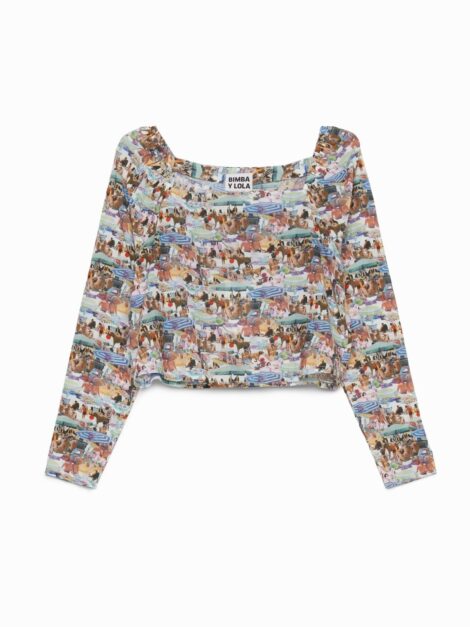 Blusa nueva BIMBA Y LOLA (talla M) - Imagen 7