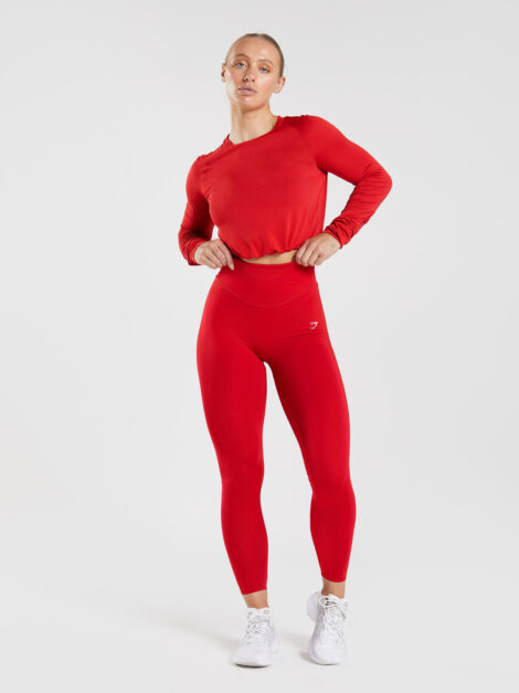 Sweat Seamless Long Sleeve Crop Top GYMSHARK (talla M) - Imagen 6