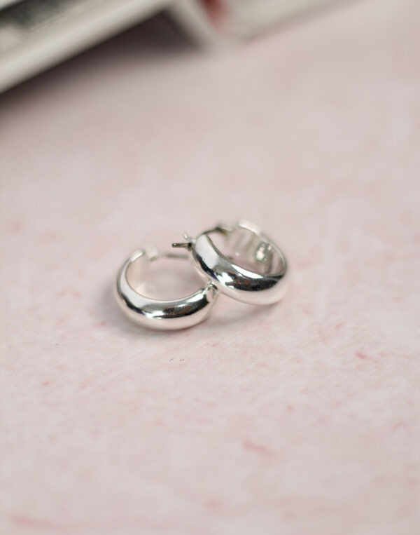 Argollas de plata DKNY
