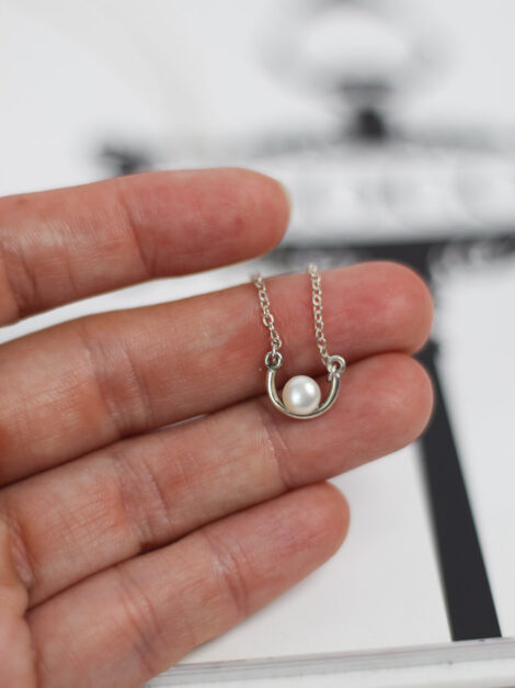 Juego de plata (aretes, collar y anillo) - Imagen 5