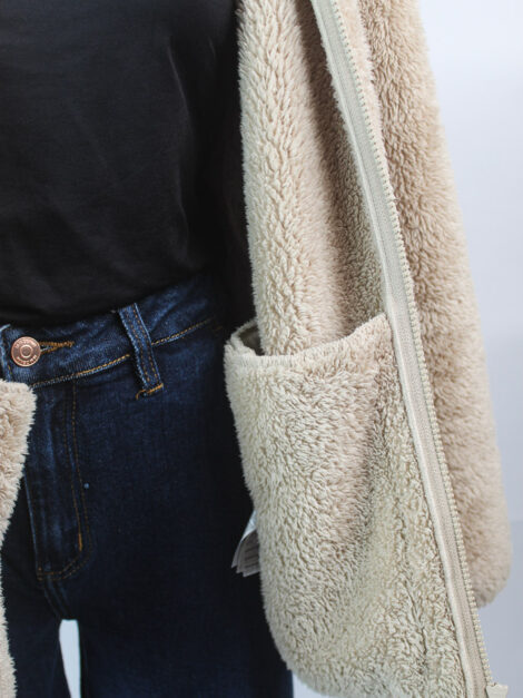 Fluffy Fleece Full-Zip Jacket UNIQLO (talla M) - Imagen 4