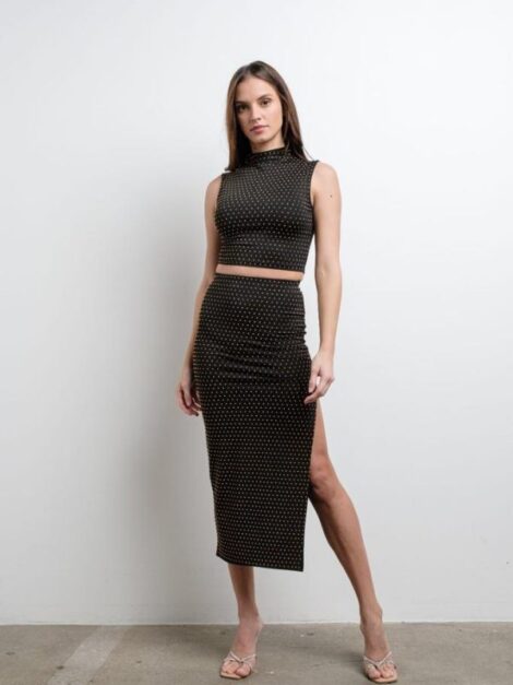 Set kiwi blusa y falda (talla small)