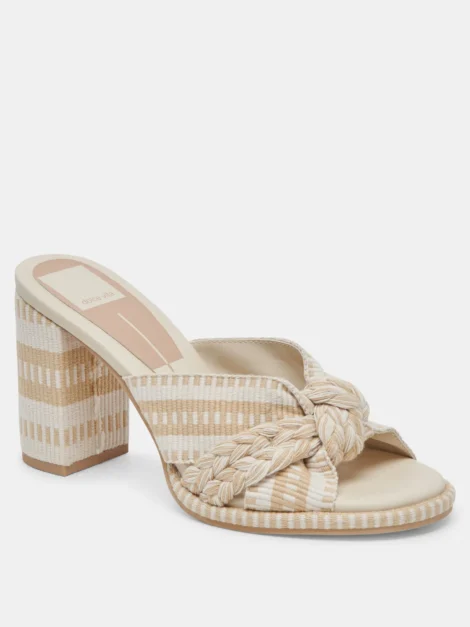 Brilah Heels Natural Multi Woven (Nuevos talla 8,5)