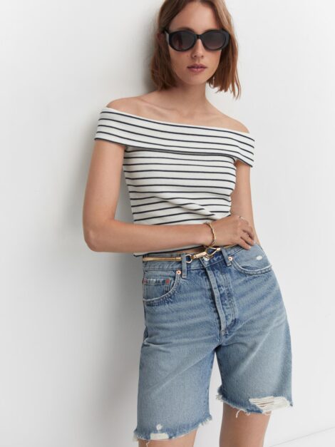Off-the-shoulder Jersey Top MANGO (talla M parece S) - Imagen 5
