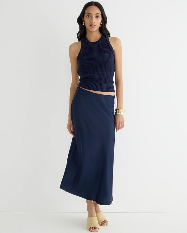 J. Crew Gwyneth Slip Skirt (talla L)