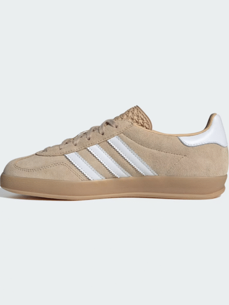 Adidas Gazelle Indoor sneakers in light brown and white (Talla 8.5) - Imagen 3