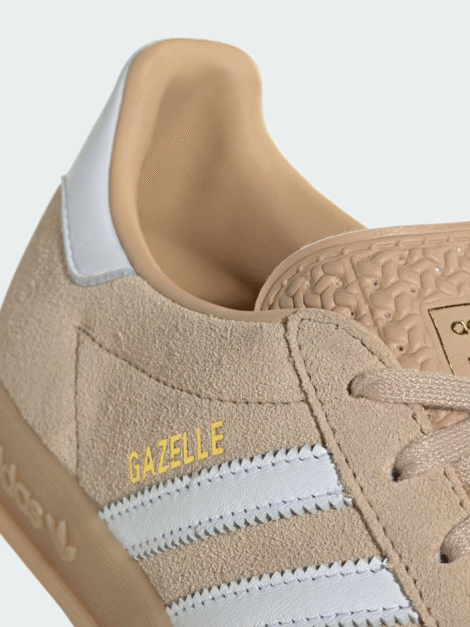 Adidas Gazelle Indoor sneakers in light brown and white (Talla 8.5) - Imagen 4
