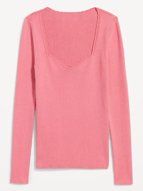 Old Navy Long-Sleeve Ribbed Sweater nuevo (talla L parece M) - Imagen 6