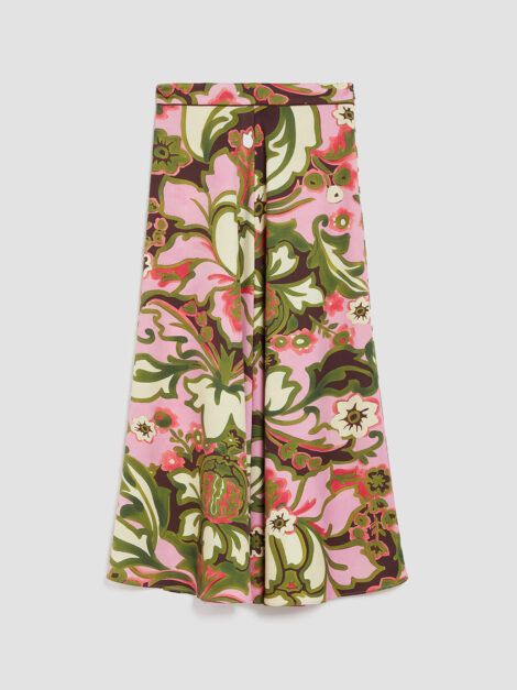 Max & Co midi skirt in floral print (talla small) - Imagen 6