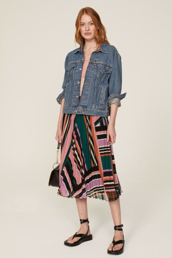 Ba&sh Pleated Mid-length Skirt (talla small)