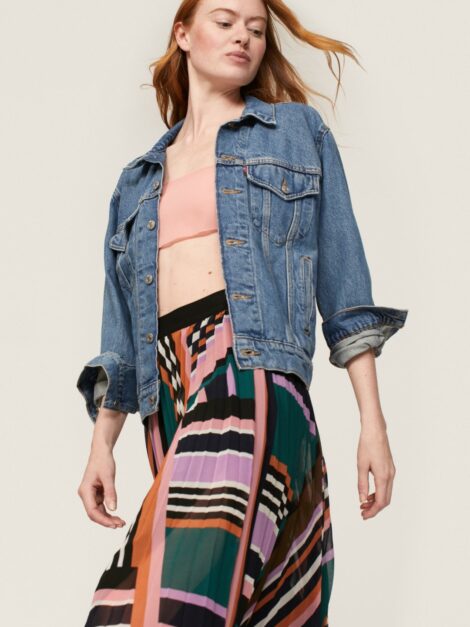 Ba&sh Pleated Mid-length Skirt (talla small) - Imagen 4