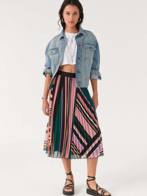 Ba&sh Pleated Mid-length Skirt (talla small) - Imagen 3