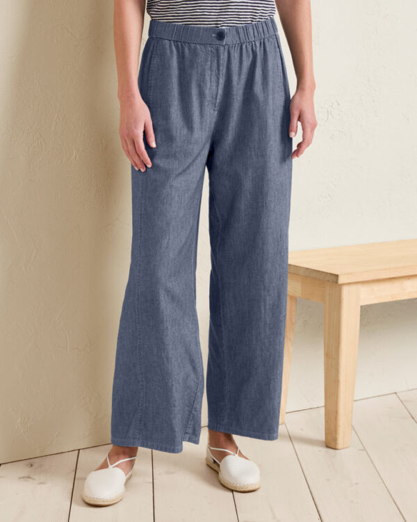 EILEEN FISHER Organic-Cotton Twill Pants (talla XS)