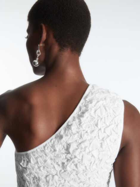 Quilted One Shoulder Tank Top Cos (talla small) - Imagen 3
