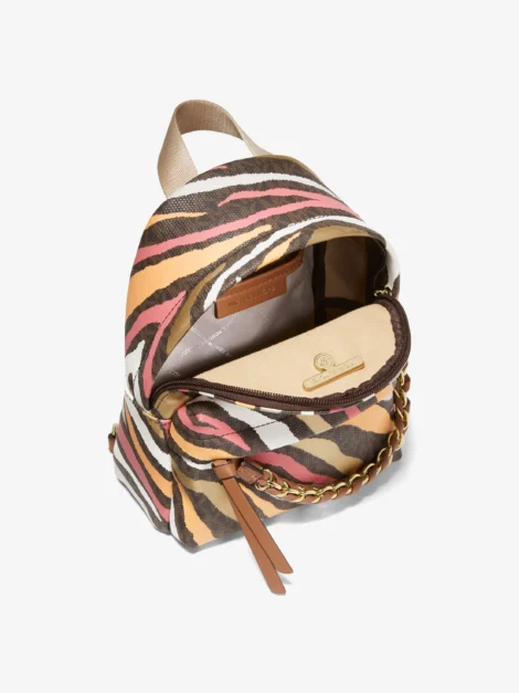 Slater Extra-Small Metallic Zebra Logo Convertible Backpack - Imagen 4