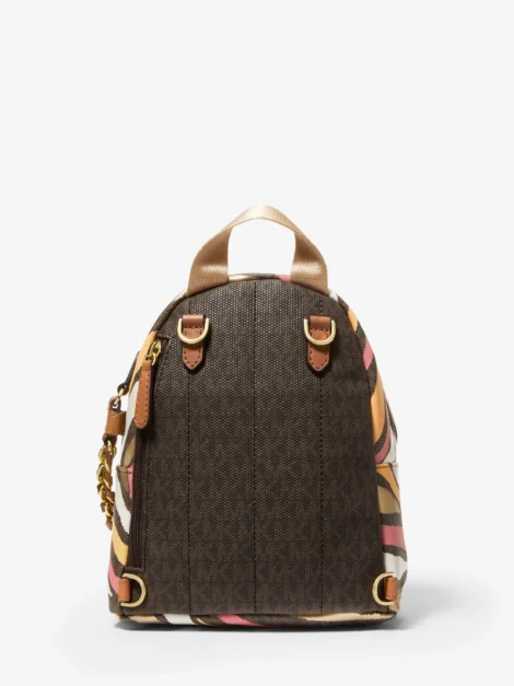 Slater Extra-Small Metallic Zebra Logo Convertible Backpack - Imagen 3