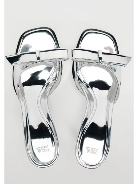Zara Metallic heel Sandals (talla 36) - Imagen 4