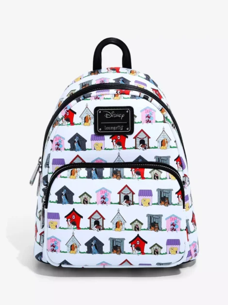 Loungefly Disney Dogs Doghouse Allover Print Mini Backpack