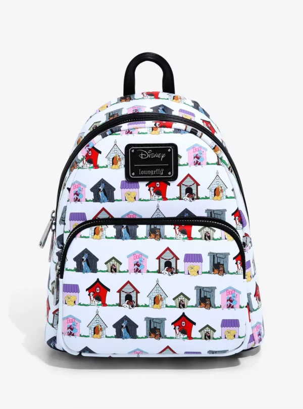 Loungefly Disney Dogs Doghouse Allover Print Mini Backpack