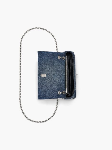 Marc Jacobs THE SEQUIN DAISY DENIM DUAL CHAIN MINI BAG - Imagen 14