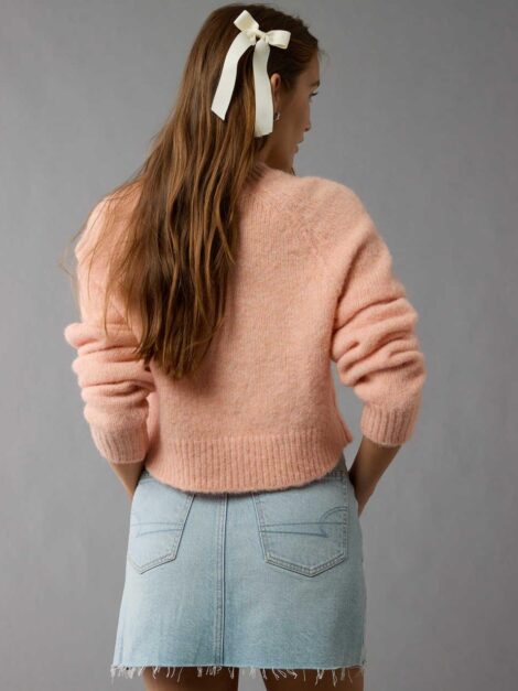 American Eagle Crew Neck Bow Sweater nuevo (talla M) - Imagen 4