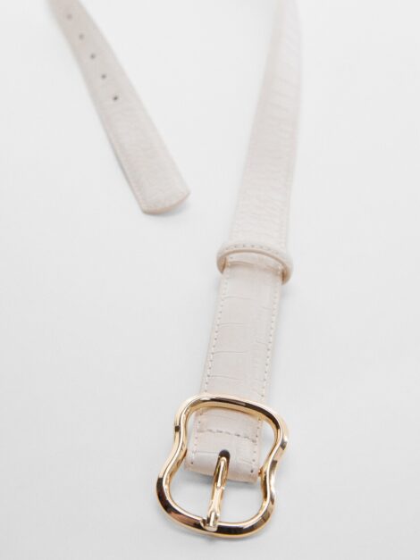 Crocodile-effect belt MANGO (talla small) - Imagen 2