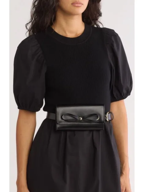 Kate Spade Bow Belt Bag in Black - Imagen 9