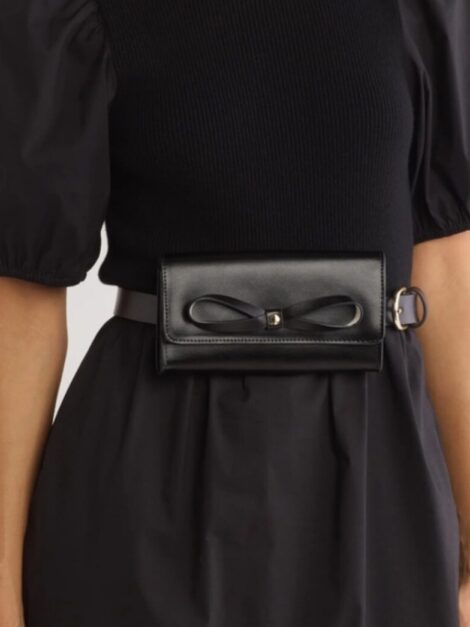 Kate Spade Bow Belt Bag in Black - Imagen 8