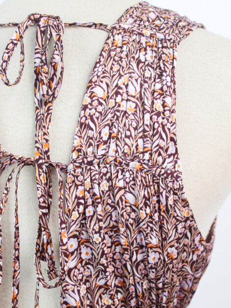Gathered tie-back dress in mini floral J.CREW (talla 6) - Imagen 5