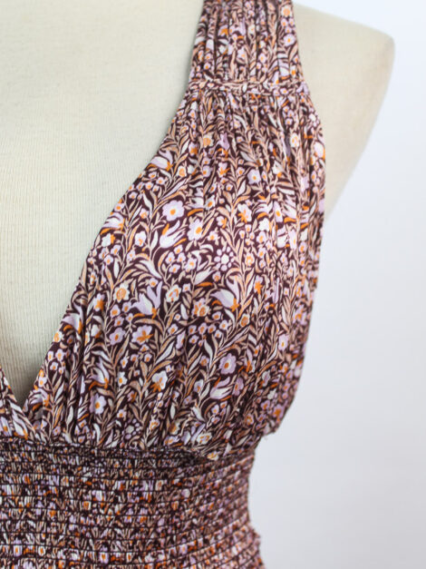 Gathered tie-back dress in mini floral J.CREW (talla 6) - Imagen 2