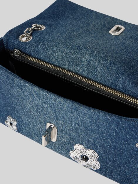 Marc Jacobs THE SEQUIN DAISY DENIM DUAL CHAIN MINI BAG - Imagen 8