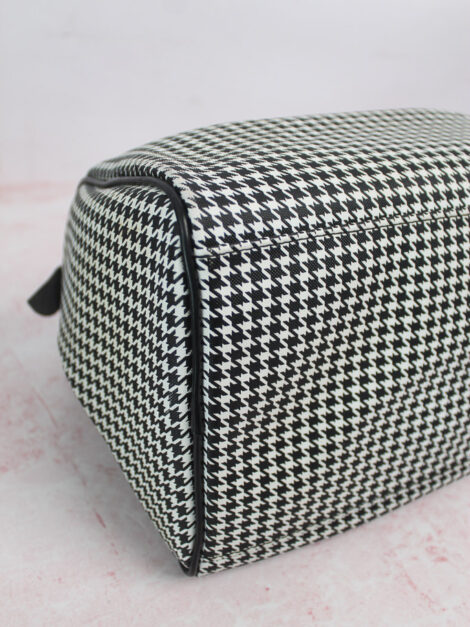 Houndstooth Vegan Leather Handbag - Imagen 2
