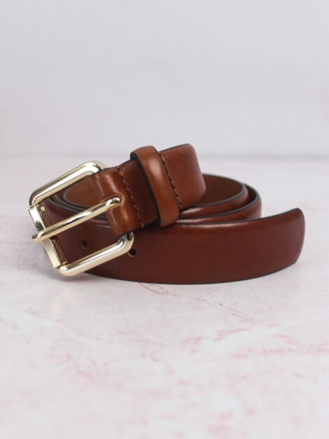 Cinturon piel hebilla cuadrada Zara (talla small)