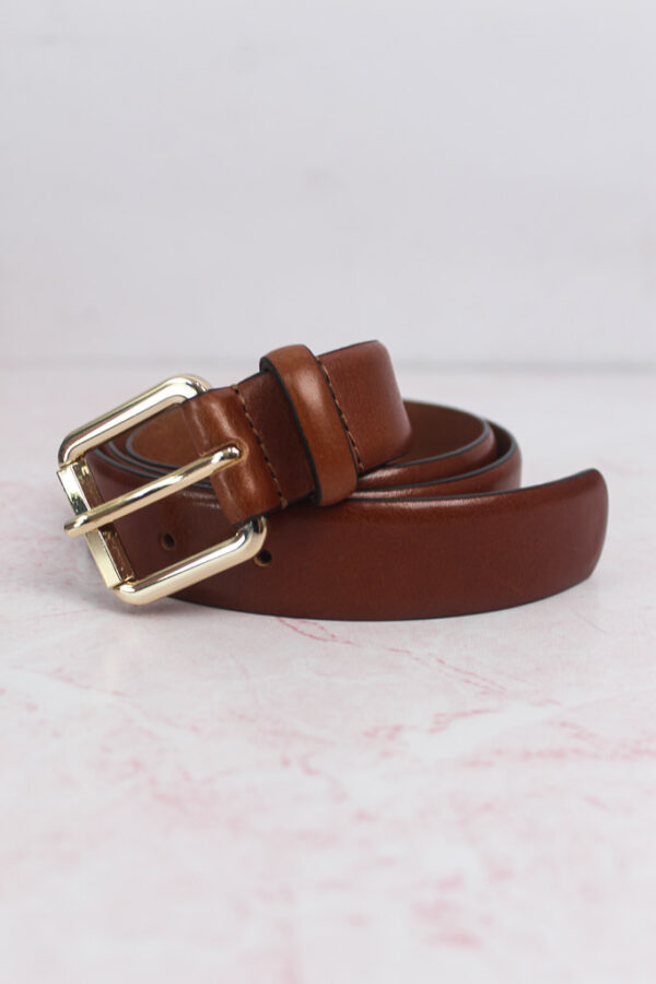 Cinturon piel hebilla cuadrada Zara (talla small)