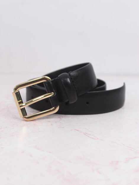 Cinturon piel hebilla cuadrada Zara (talla small)