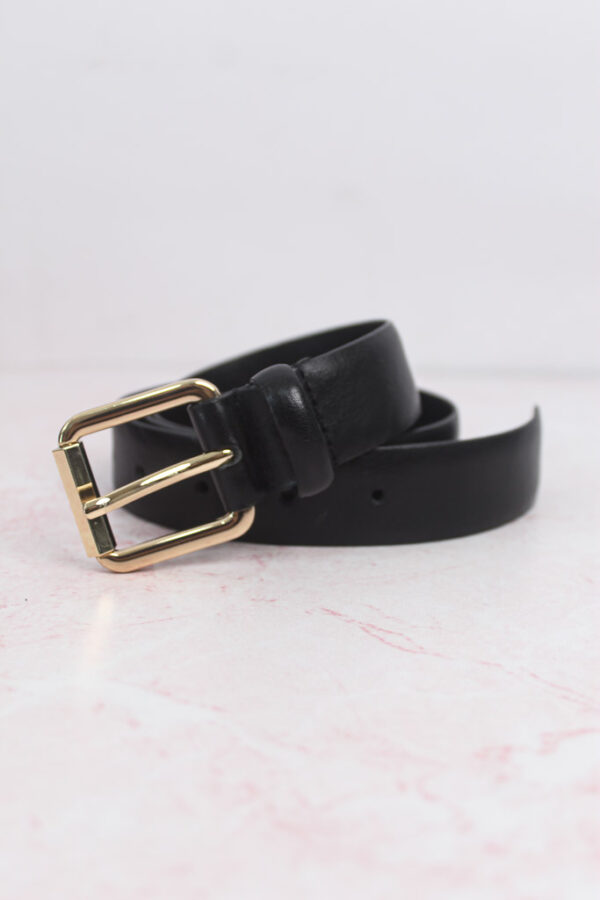 Cinturon piel hebilla cuadrada Zara (talla small)