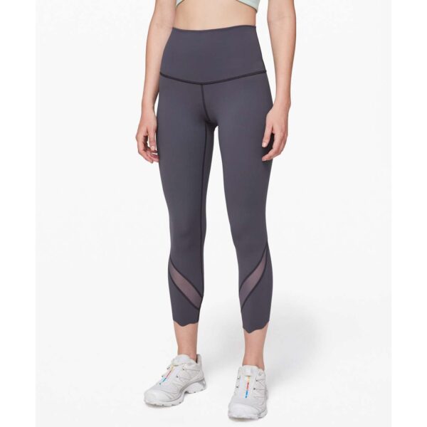 Lululemon Wunder Under Crop II *Roll Down Scallop Full-On Luxtreme 24" (talla 6)