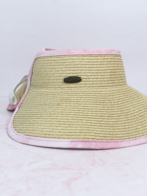 Tropical Trim Wrap Around Visor Hat - Sun 'N' Sand Hats - Pink - Imagen 8