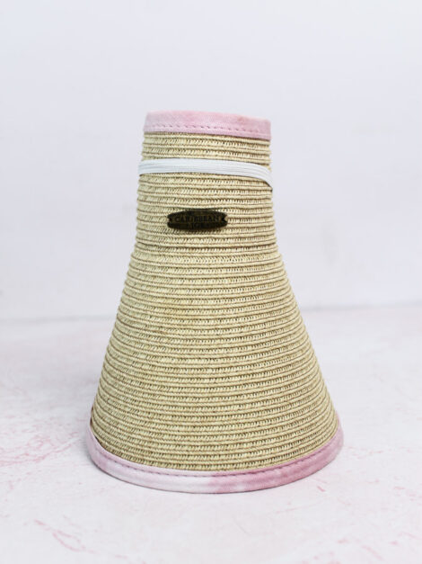 Tropical Trim Wrap Around Visor Hat - Sun 'N' Sand Hats - Pink - Imagen 5