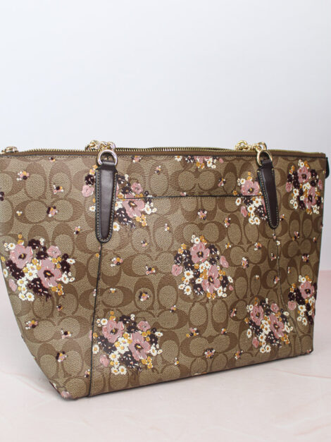 Coach Tote Signature Canvas with floral - Imagen 6