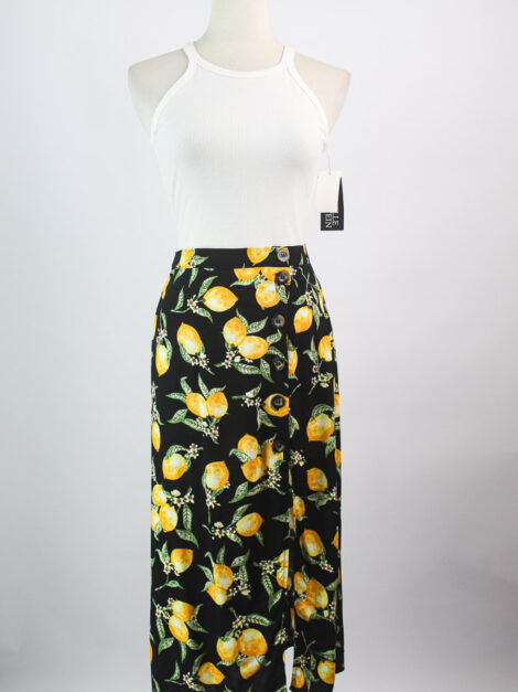 Lemon Midi skirt H&M (talla small) - Imagen 5