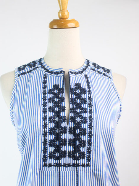 J.Crew Embroidered Striped Tank Top (talla XS) - Imagen 4