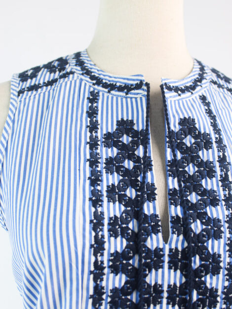 J.Crew Embroidered Striped Tank Top (talla XS) - Imagen 3