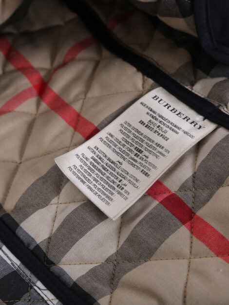BURBERRY Brit Quilted Jacket Dark Blue (talla small) - Imagen 4