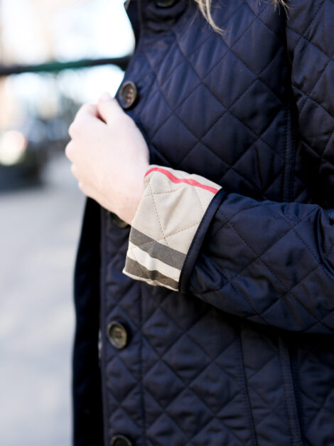 BURBERRY Brit Quilted Jacket Dark Blue (talla small) - Imagen 5