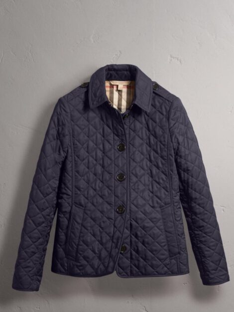 BURBERRY Brit Quilted Jacket Dark Blue (talla small) - Imagen 2