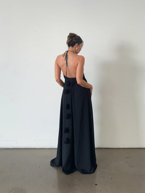 For Love & Lemons Halter Maxi Dress nuevo (talla L pequeño) - Imagen 4