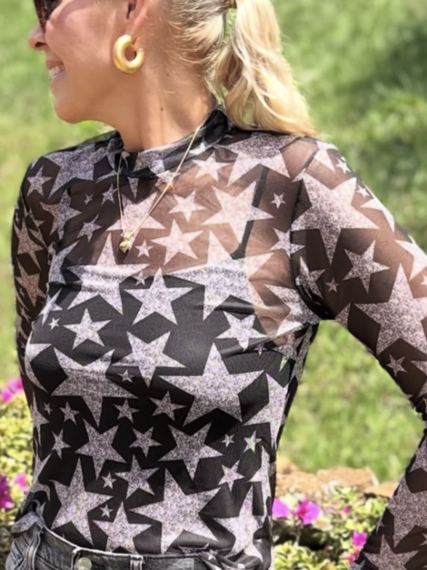 Blusa Mesh Adriana Montañez nueva (talla M parece S) - Imagen 3