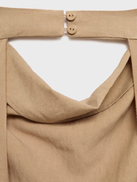 MANGO Lyocell top with draped neck nuevo (talla M) - Imagen 2
